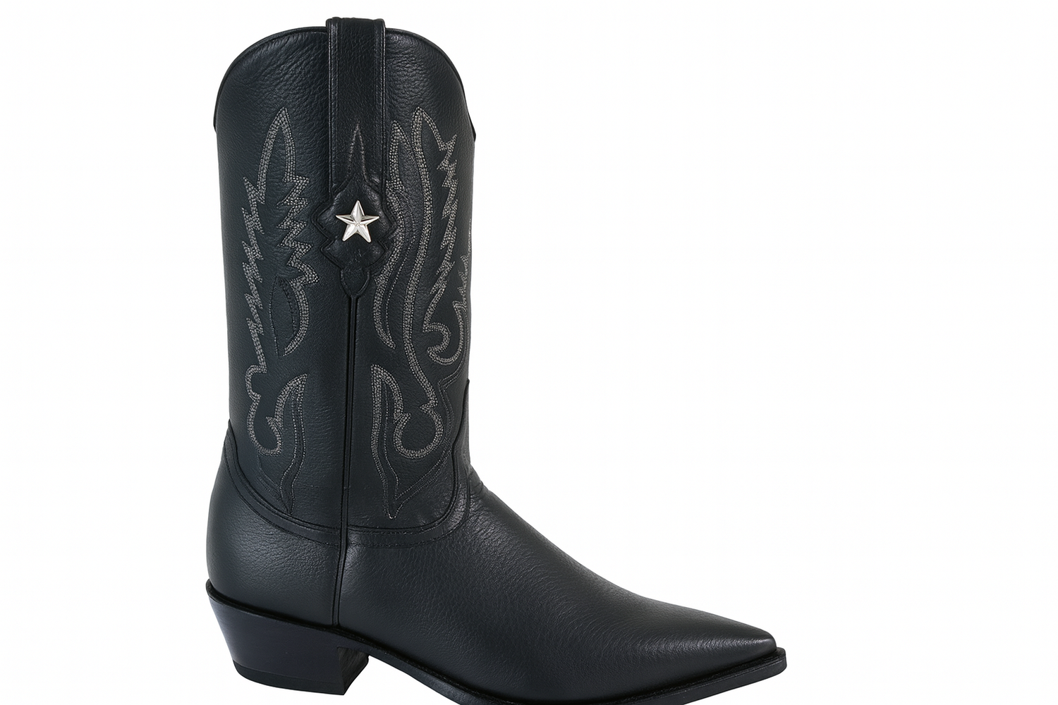 Mens Los Altos Genuine Deer Leather Boots Black Deerskin Boots - Deer Boots - Deer Skin Boots