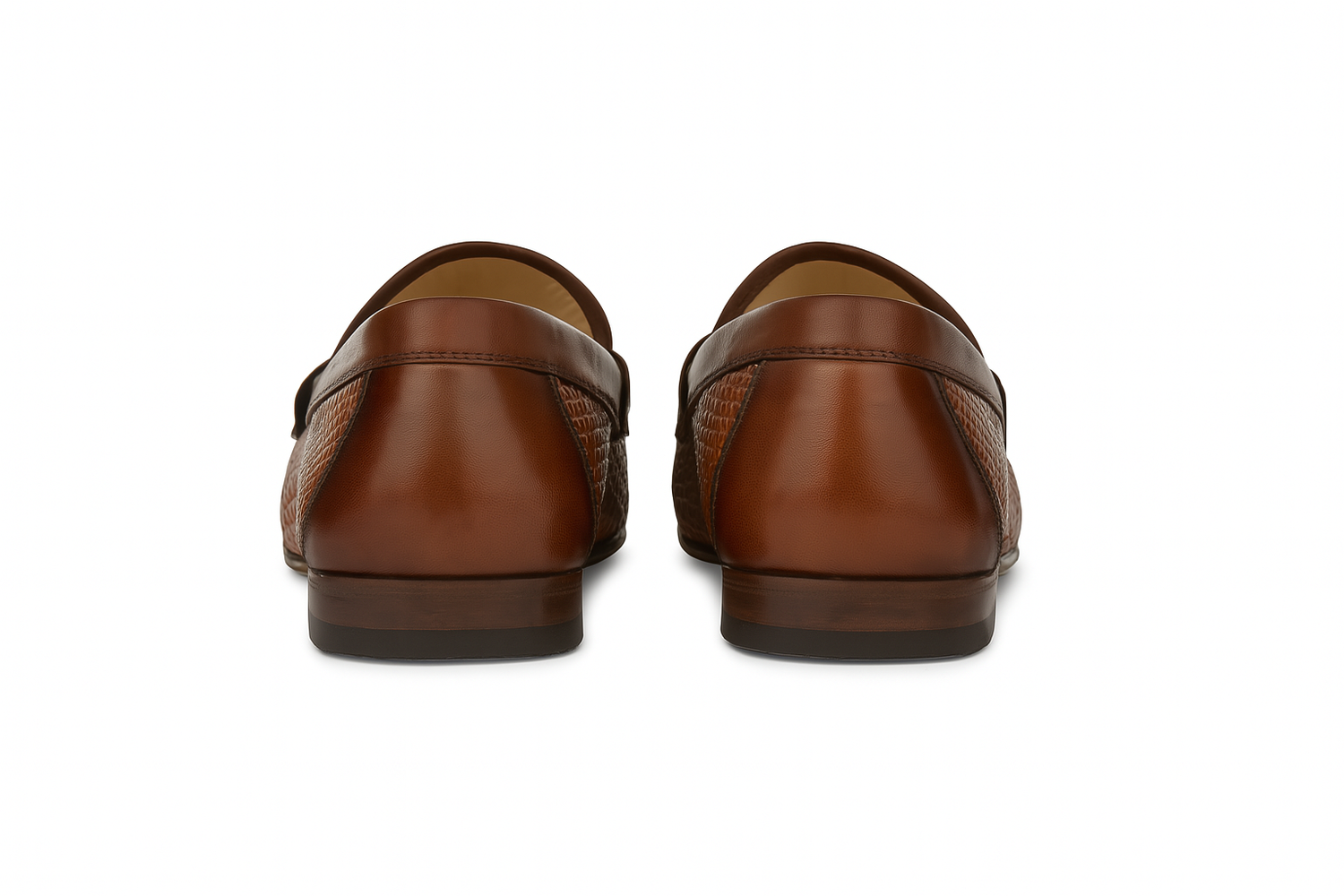 Mens Mezlan Banderas Woven Calfskin Loafer Dress Shoe in Black