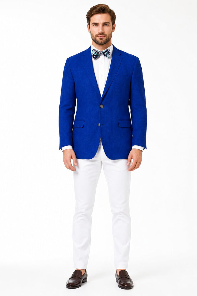 Mens Linen Blazer - Navy Linen Sport Coat - Summer Blazer