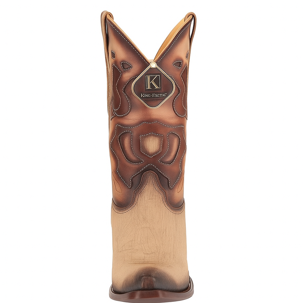 King Exotic Men's Shark Snip Toe Western Boots