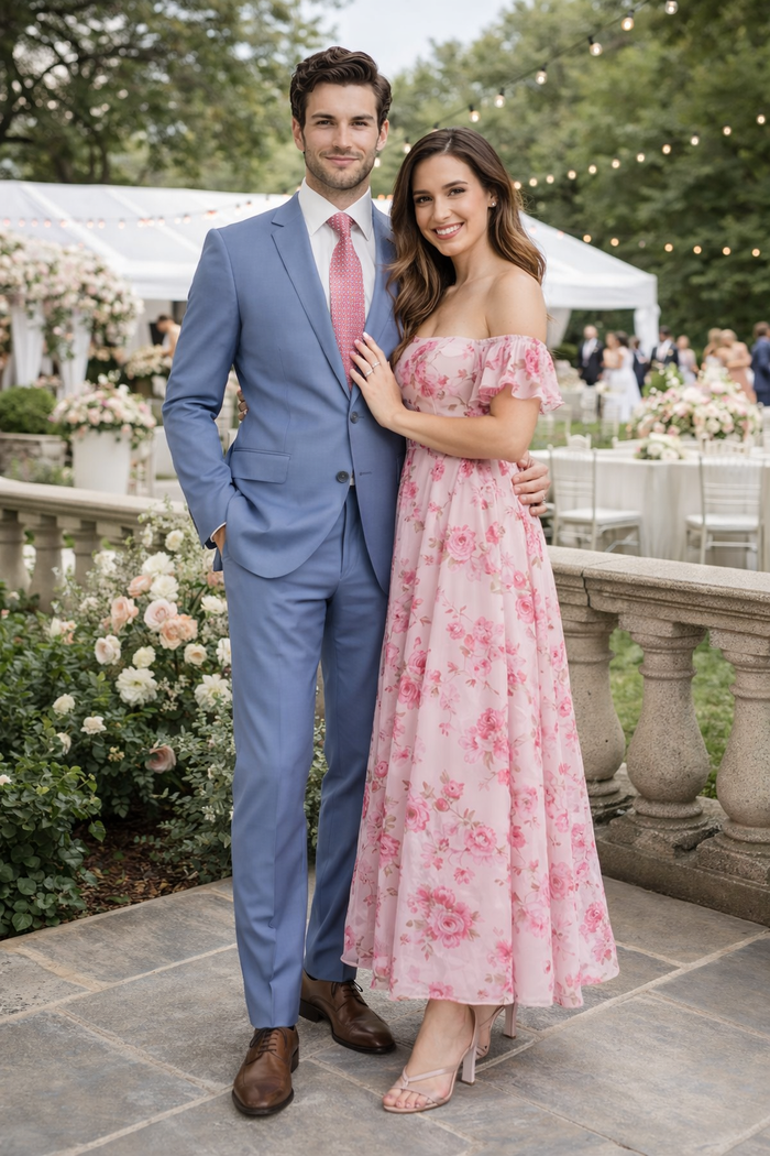 Mens Light Blue Suit Tiglio – Slim Fit Formal Suit for Summer and Weddings