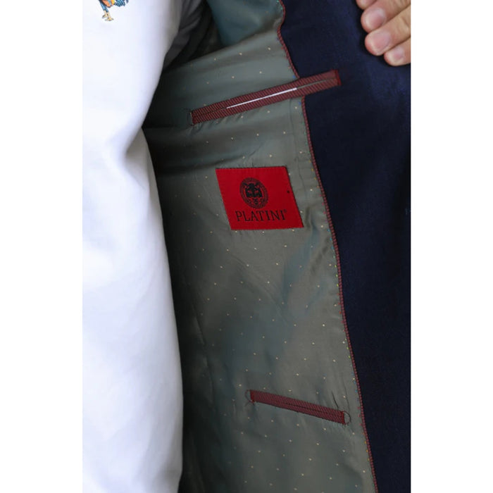 Men’s Platini Classic Modern Fit Navy Blazer