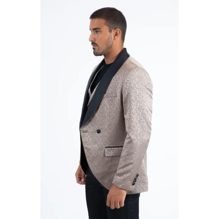 Men’s Platini Khaki Blazer with Matching Vest