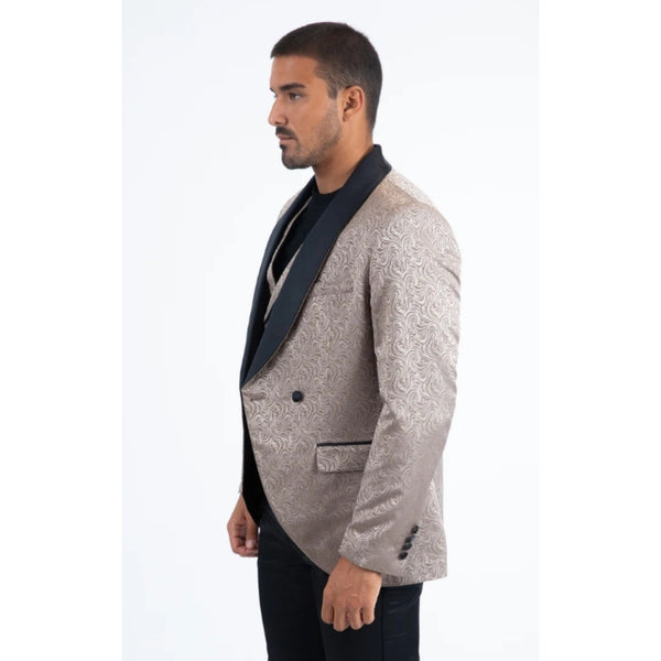 Men’s Platini Khaki Blazer with Matching Vest
