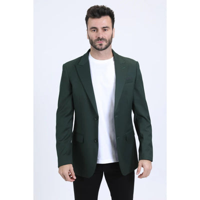 Forest Green Blazer Mens