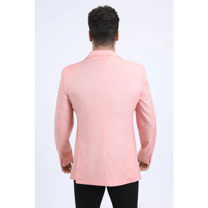 Men’s Platini Stylish Peach Modern Fit Blazer