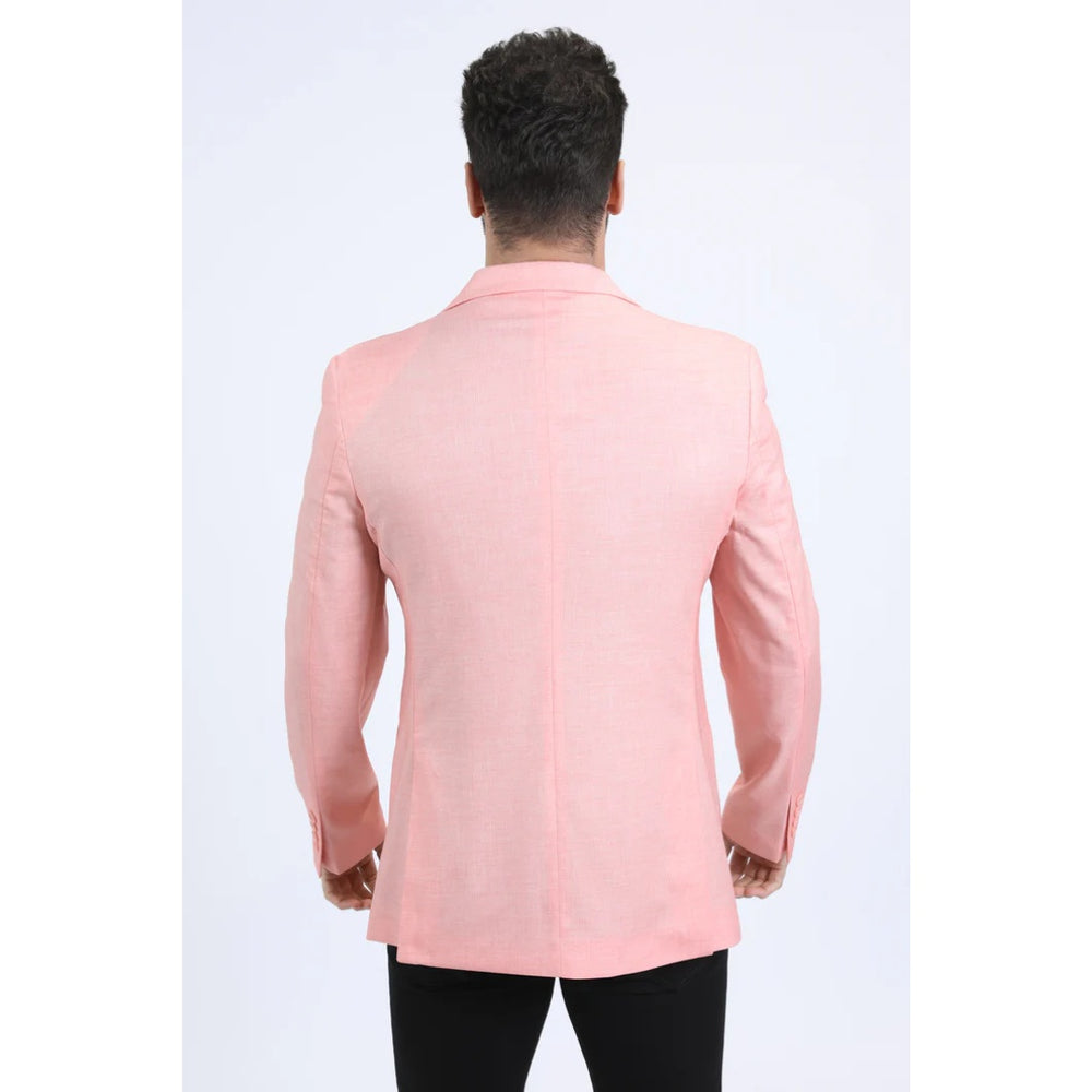 Men’s Platini Stylish Peach Modern Fit Blazer