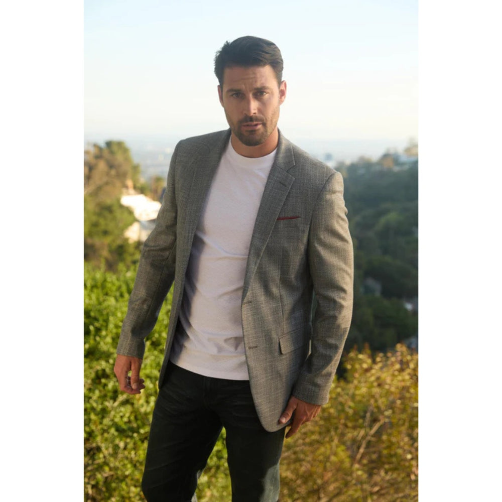 Men’s Platini Tailored Modern Fit Blazer in Grey
