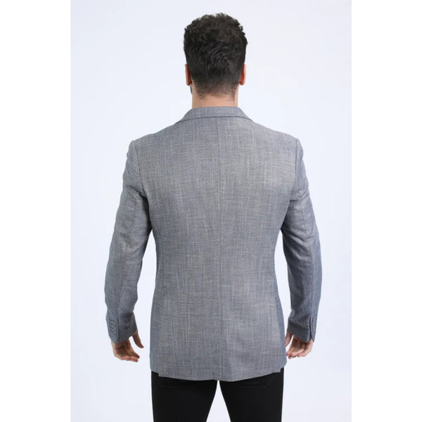 Men’s Platini Tailored Modern Fit Blazer in Grey