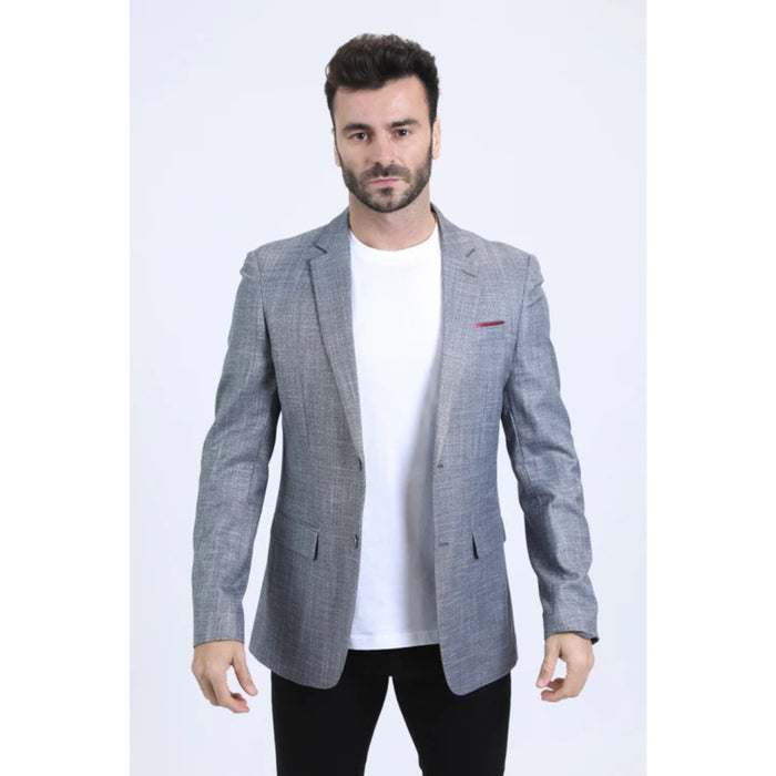 Men’s Platini Tailored Modern Fit Blazer in Grey