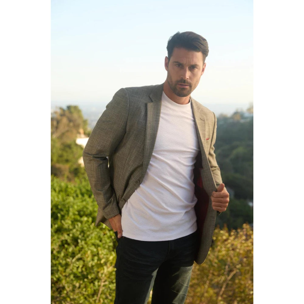 Men’s Platini Tailored Modern Fit Blazer in Grey