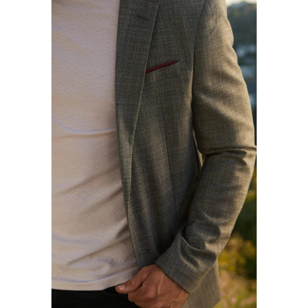 Men’s Platini Tailored Modern Fit Blazer in Grey