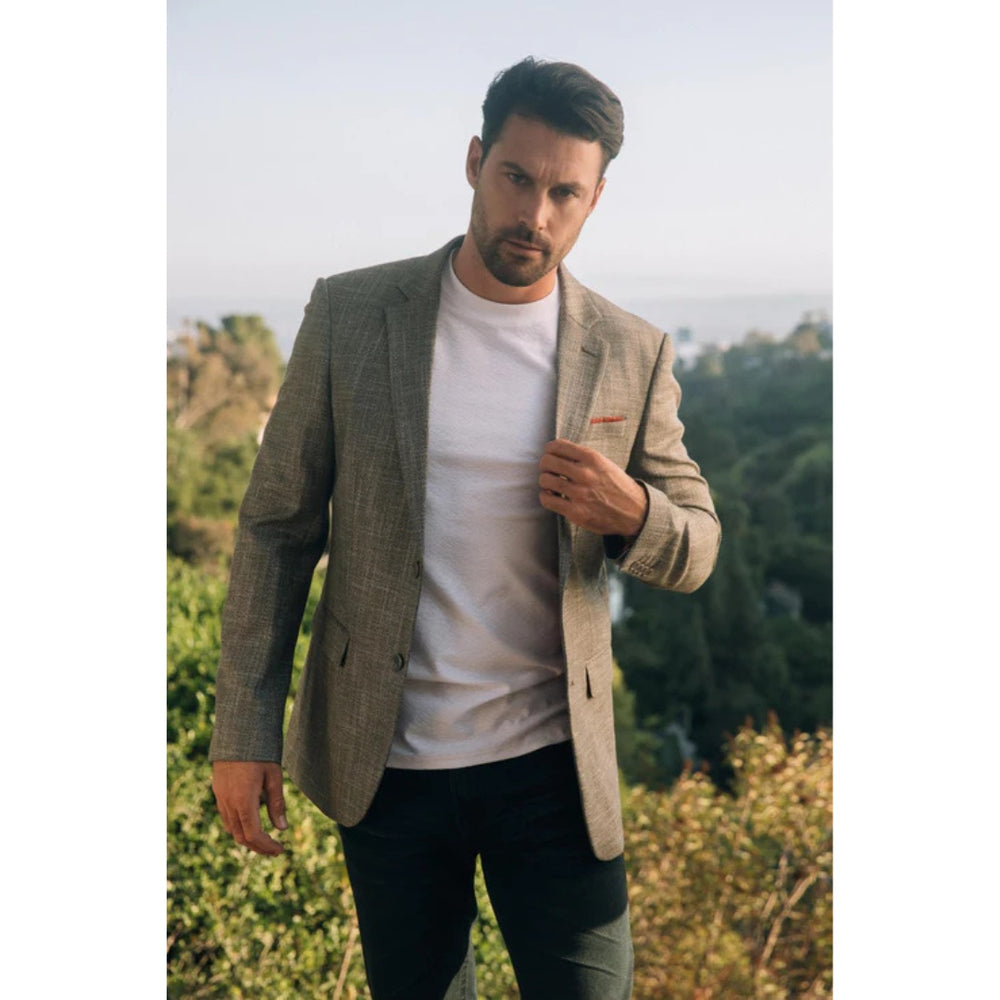 Men’s Platini Tailored Modern Fit Blazer in Grey