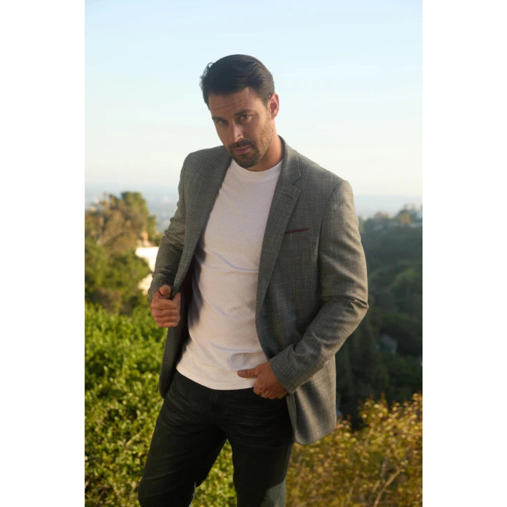 Men’s Platini Tailored Modern Fit Blazer in Grey