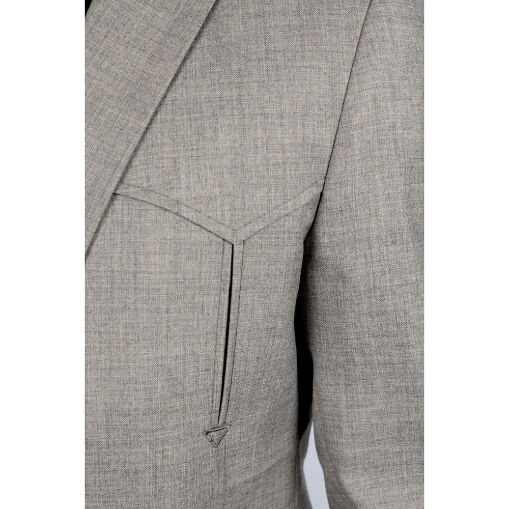 Men’s Platini Western Sport Coat – Heather Beige with Elbow Patch Detail