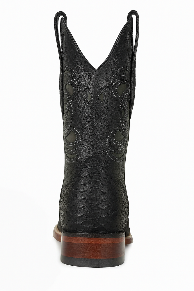 Men's Wild West Python Skin Rodeo Toe Boot 2818G5705