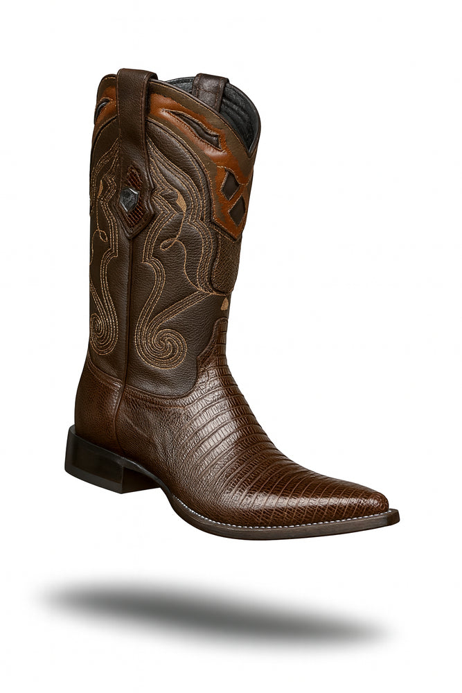 Men's Wild West Teju Lizard Skin 3X Toe Boots 29507