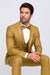 Champagne Tuxedo for Men – Vested Satin Lapel Wedding & Prom Suit