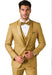 Champagne Tuxedo for Men – Vested Satin Lapel Wedding & Prom Suit