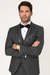 Charcoal Vested Tuxedo for Men – Satin Shawl Lapel Formal Prom Suit