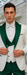 Hunter Green & White Paisley Mens Tuxedo – Vested Wool Suit for Prom & Weddings