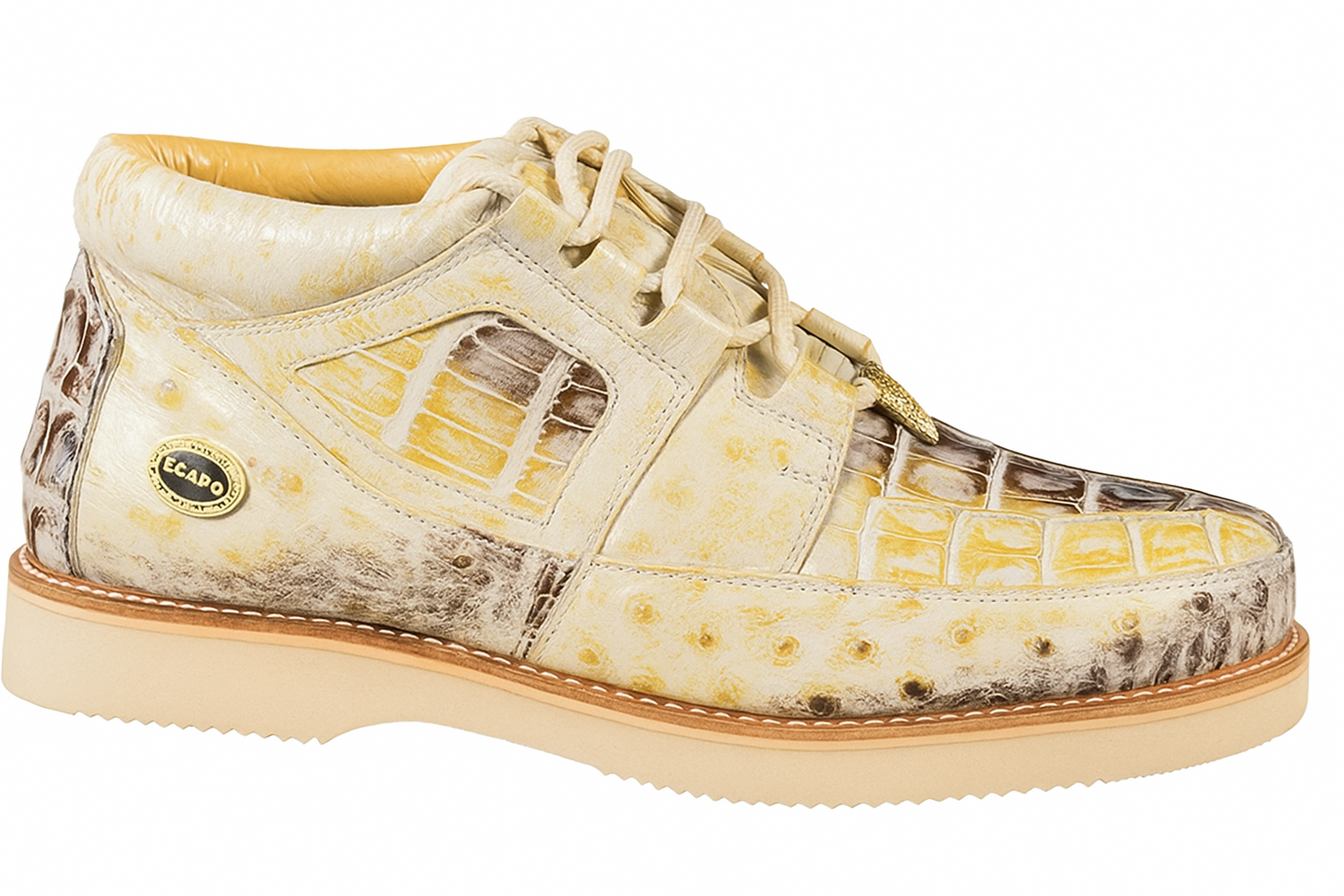 Men's Wild West Boots Caiman and Ostrich Skin Shoe 2ZA050249