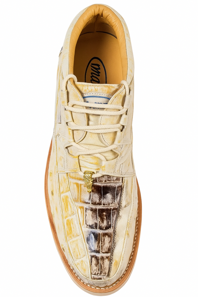 Men's Wild West Boots Caiman and Ostrich Skin Shoe 2ZA050249