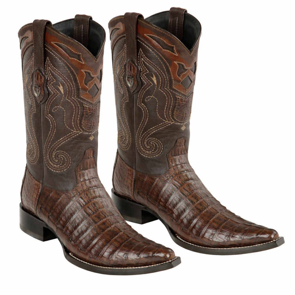 Men's Wild West Caiman Tail Skin 3X Toe Boots 29501-B