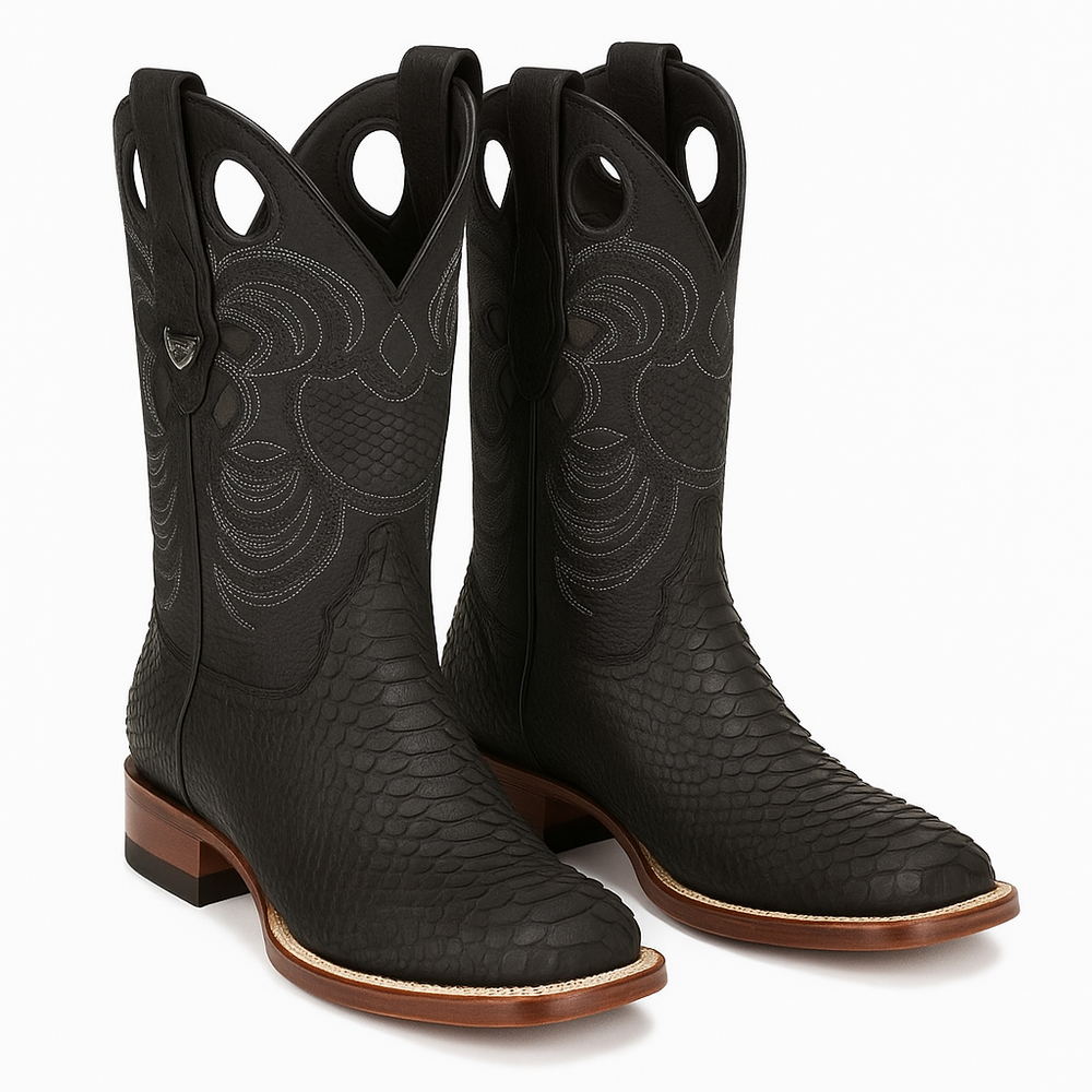 Men's Wild West Python Skin Rodeo Toe Boot 2818G5705