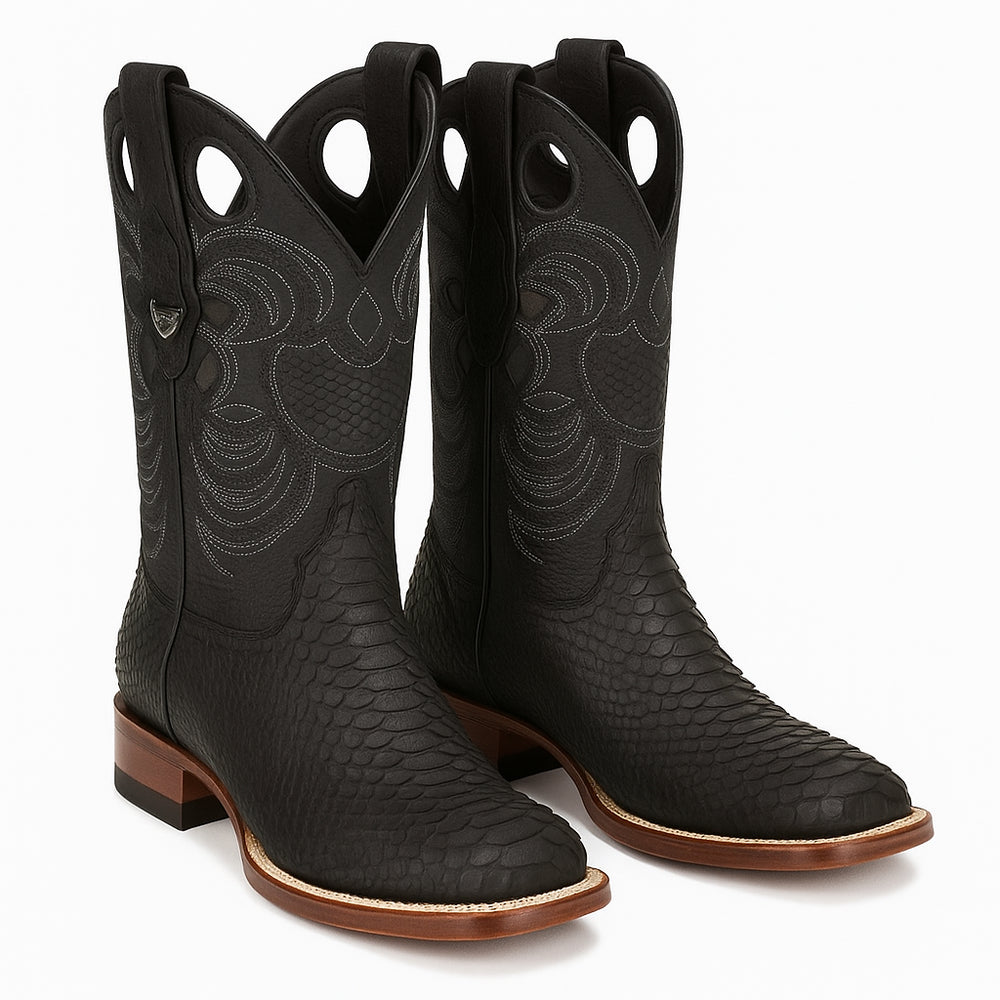 Men's Wild West Python Skin Rodeo Toe Boot 2818G5705