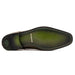 Genuine Caiman & Lizard Olive Green Shoe