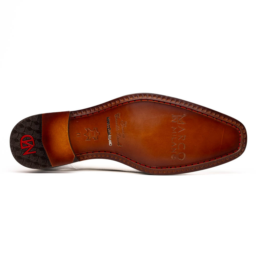 Marco Di Milano Merida White Leather Oxford