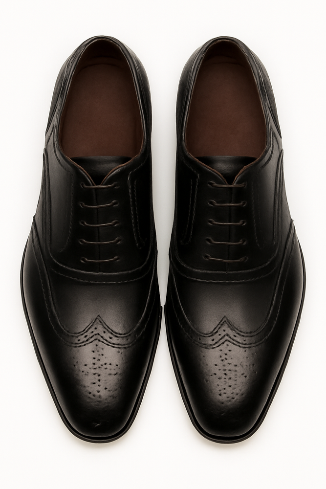 Mens Mezlan Ugalde Classic Wingtip Dress Shoe in Cognac