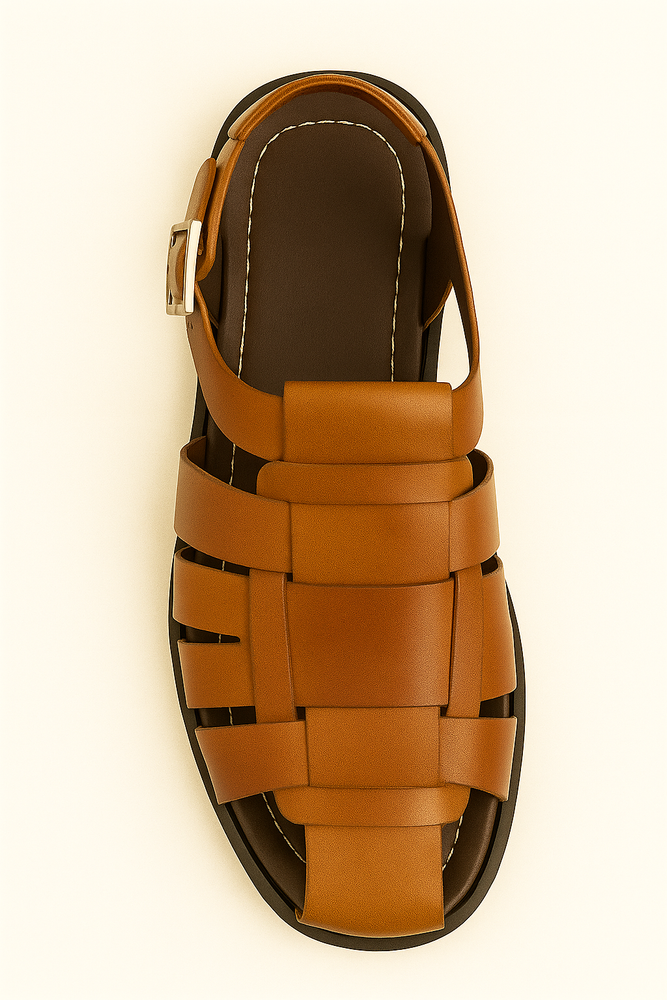 Fisherman Sandal Cognac By Mezlan Made In Spain Brand