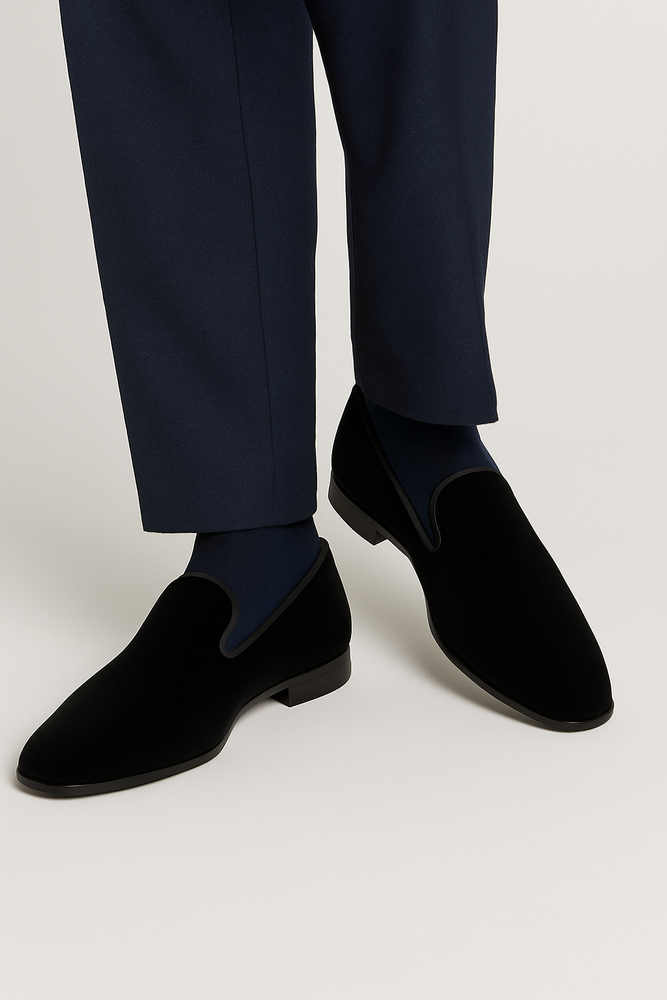 Lublin Velvet Black By Mezlan Made In Spain Brand