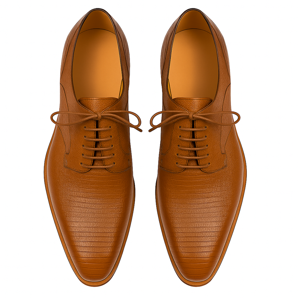 Mens Mezlan Pegaso Lizard Dress Shoe in Black