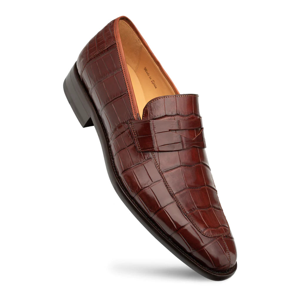 Mezlan Piccolo Alligator Penny Loafer