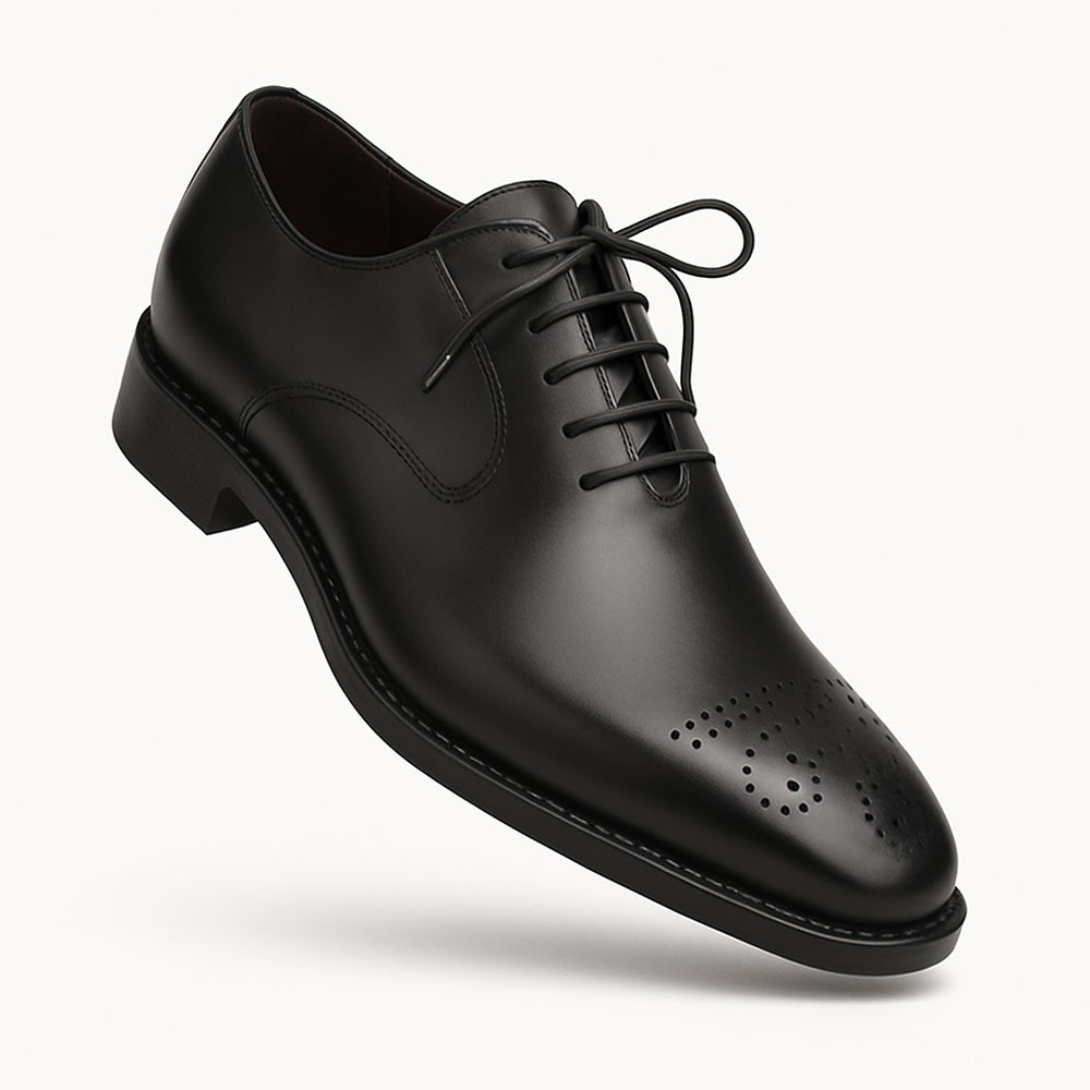 Gavino Black Calfskin Leather Mens Oxford By Mezlan Made In Spain Brand