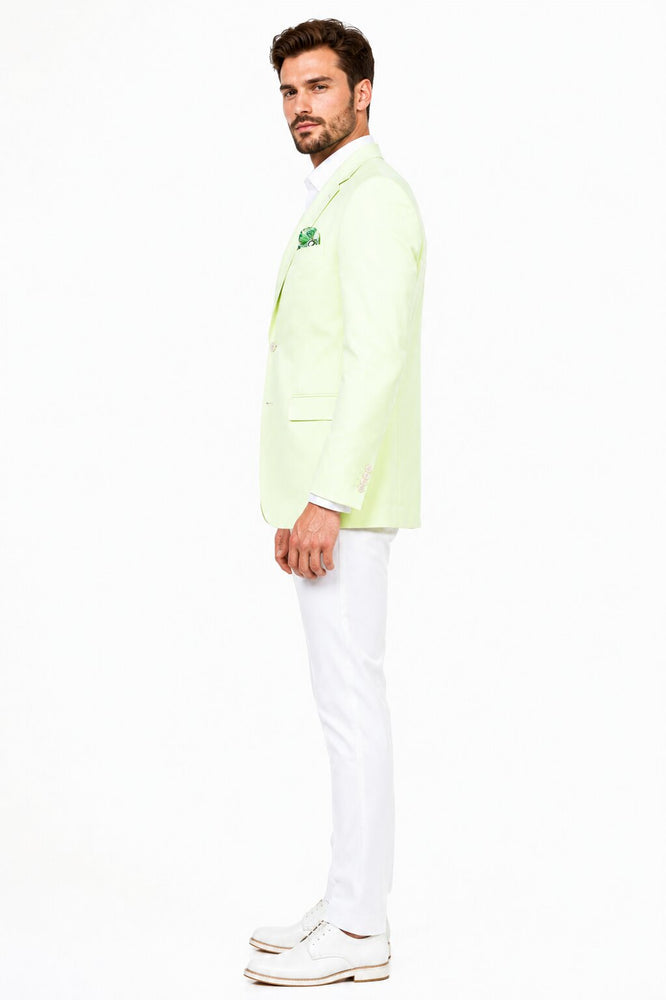 Mint Green Blazer - Light Green Blazer For Men