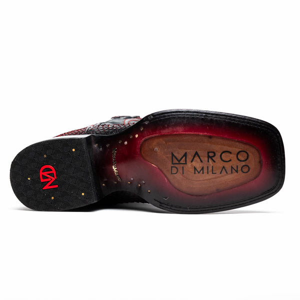 Marco Di Milano Missouri Black Cherry Luxury Leather Loafers