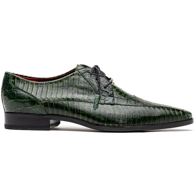 Marco Di Milano Moncalieri Green Dress Derby Oxfords