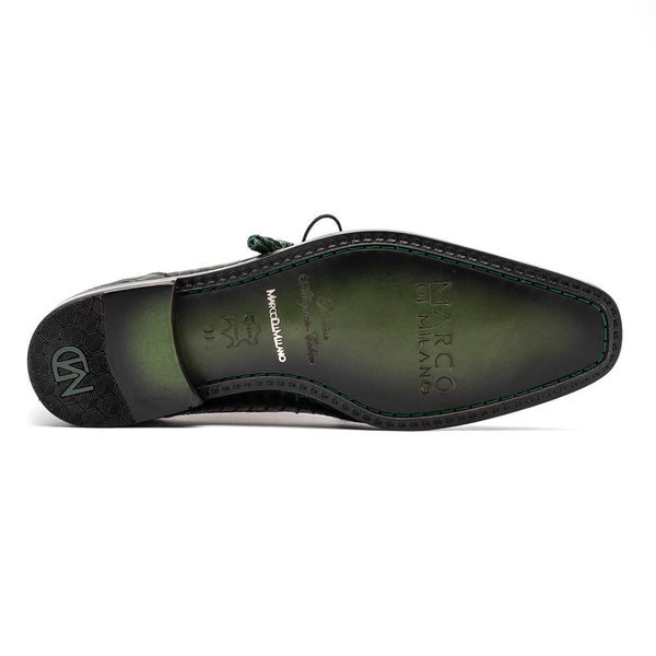 Marco Di Milano Moncalieri Green Dress Derby Oxfords