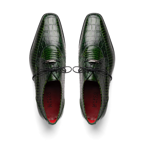 Marco Di Milano Moncalieri Green Leather Loafers