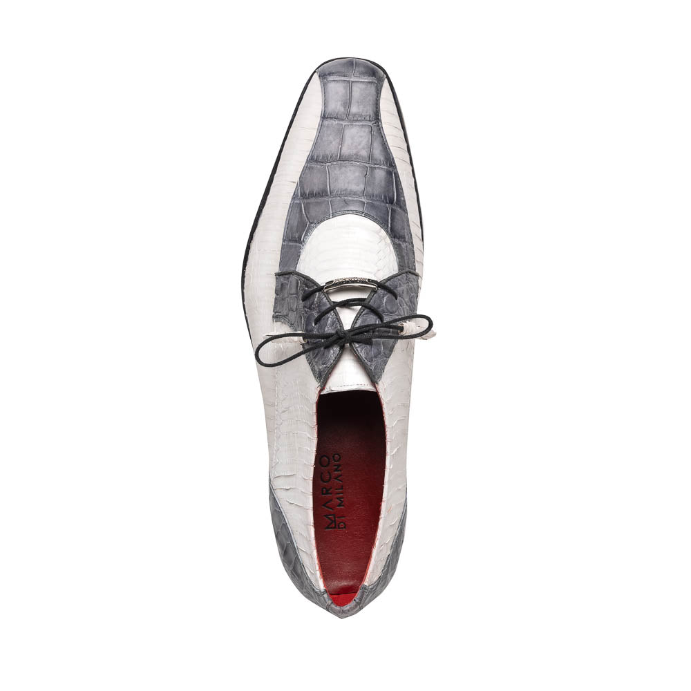 Marco Di Milano Moncalieri White Dress Derby Oxfords 