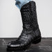 Marco_Di_Milano Marlboro Black Leather Oxfords