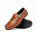 Zelli Monza Genuine Caiman Crocodile Driving Loafers in Cognac