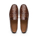 Zelli Monza Genuine Ostrich Quill Driving Loafers in Brown