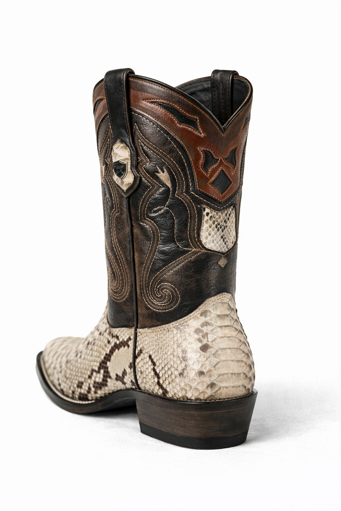 Men's Wild West Python Skin J Toe Boots 29957