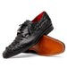 Marco Di Milano Nilo Nile Crocodile Derby Black