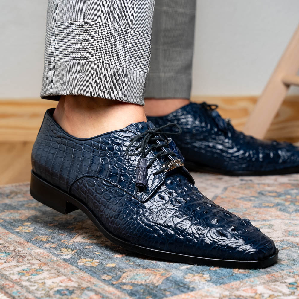 Marco_Di_Milano Nilo Navy Leather Luxury Shoe